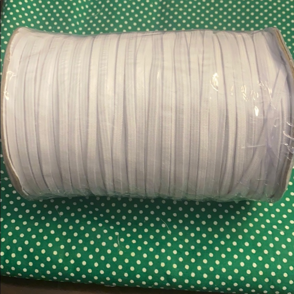 200 yards 1/8” elastic for mask making
